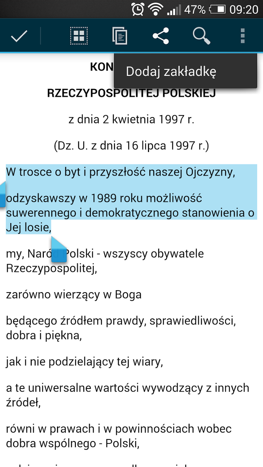 Polskie Ustawy (Kodeksy) Screen 3