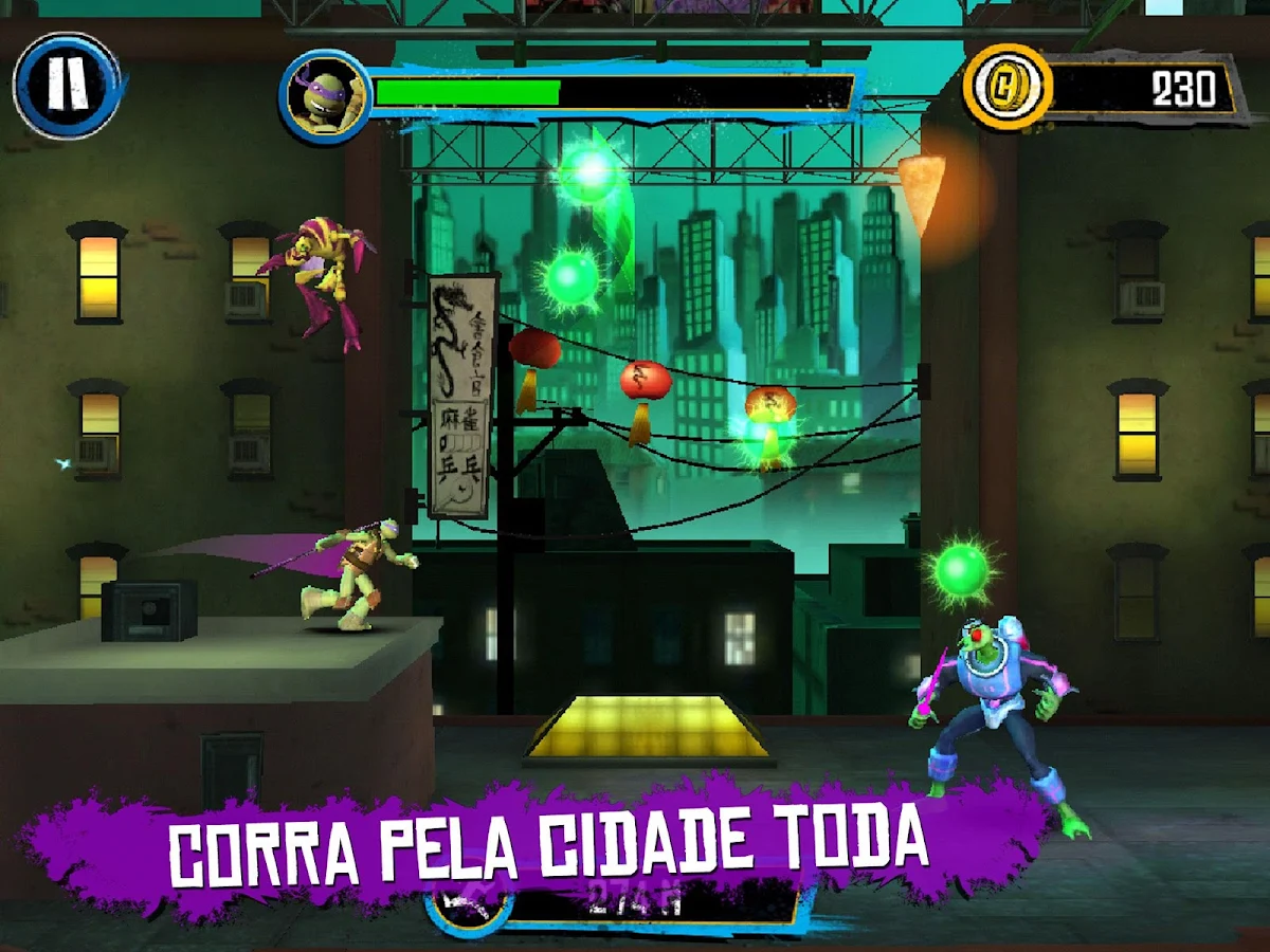 TMNT : Corrida no Telhado - screenshot