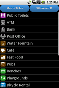 Milan Amenities Map (free) Screenshots 1