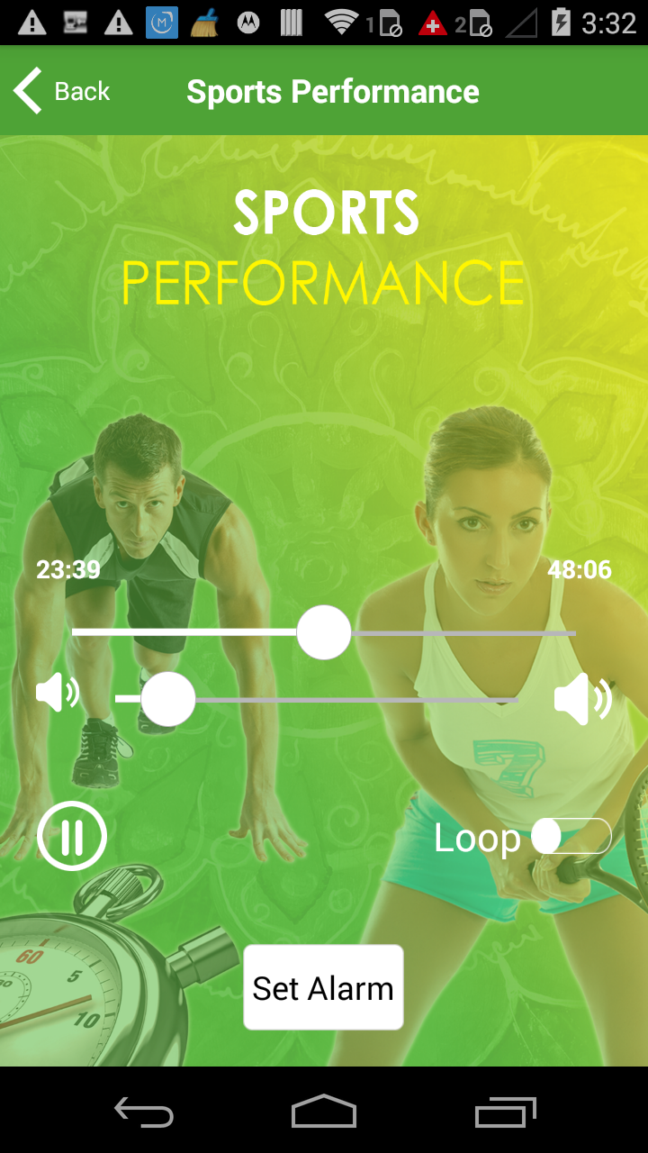 Sports Performance Hypnosis Screen 3