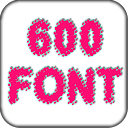600 Fonts Galaxy mobile app icon