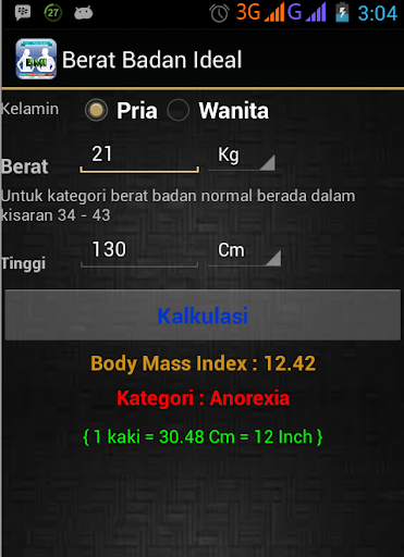 Berat Badan Ideal