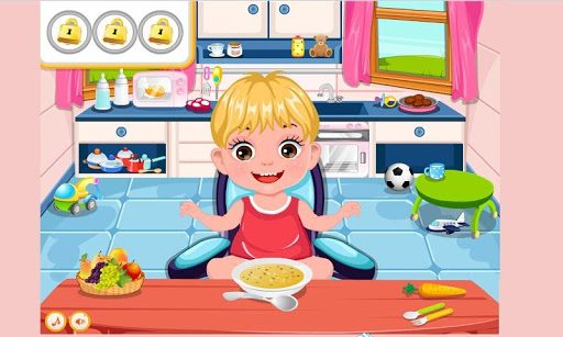 Baby Care Bath and Food