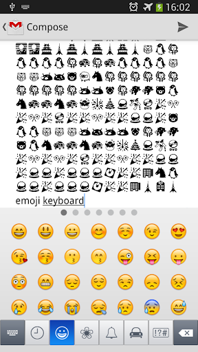White Theme Emoji Keyboard