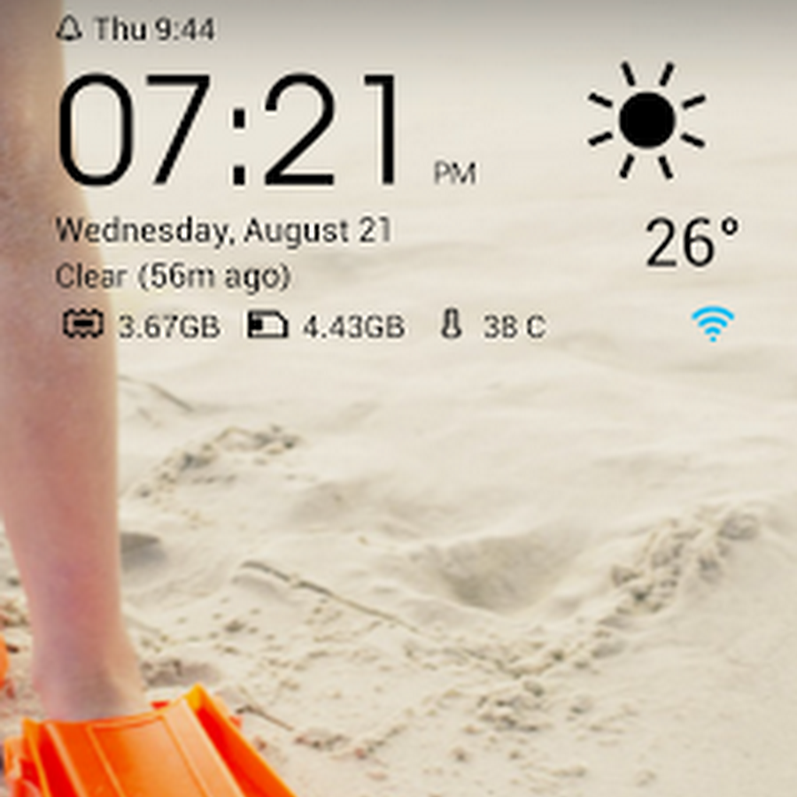 Transparent clock & weather v 0.79 for android(latest version)