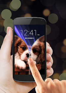 download Puppy Zipper Lock Screen free
