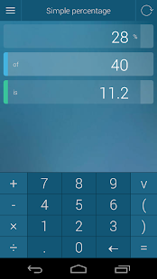 Calculatrice de pourcentages Screen 2