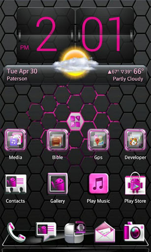 【免費個人化App】Pink Blend Next launcher-APP點子