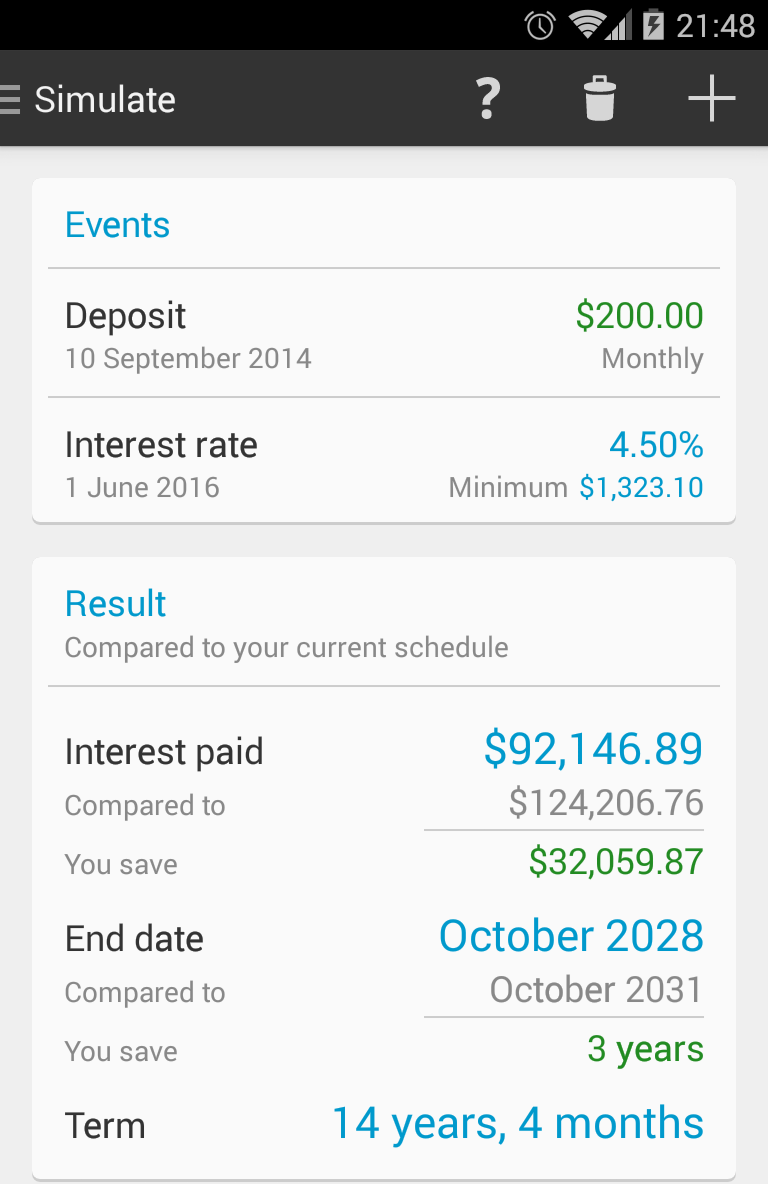 Mortgage Calculator Pro Screen 2
