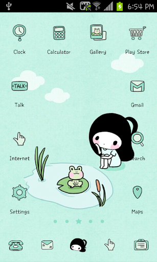 Bongja pond go launcher theme