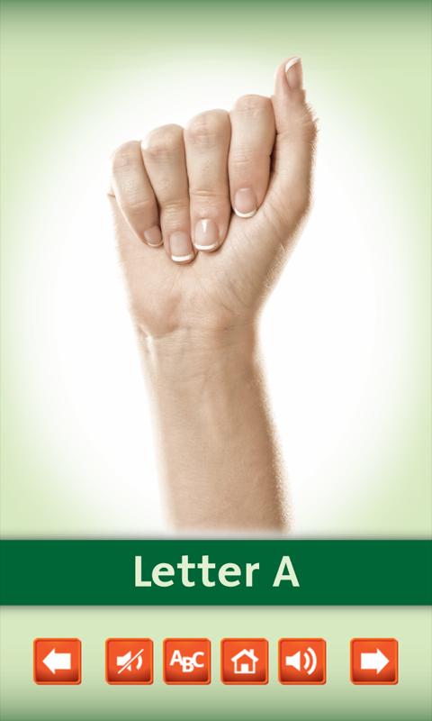 Sign Language Alphabet Cards Screen 2