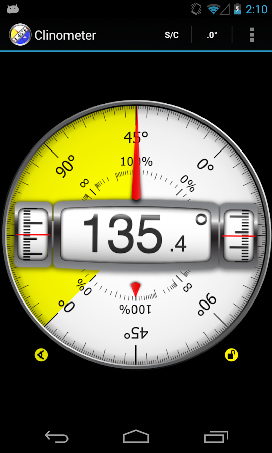 Nautos Clinomete Twin Scale - Item 51494 - 6° And 45° Double