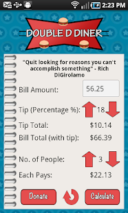 Lastest Double D Diner Tip Calculator APK for PC