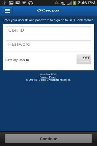 BTC Bank Mobile