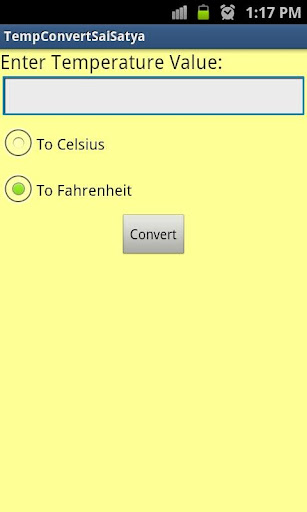 Temperature Conversion