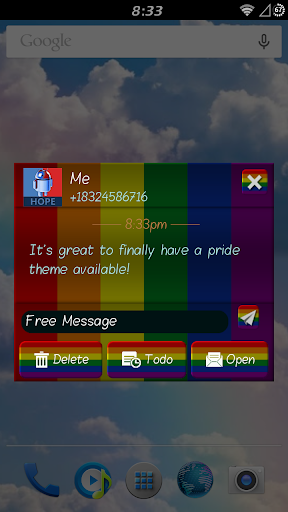 【免費個人化App】Rainbow Pride Theme GO SMS Pro-APP點子