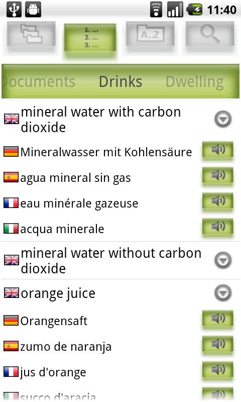 walkntalk Vocabulary Trainer Screen 3