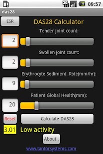DAS28 - Rheumatoid Arthritis Screenshots 0