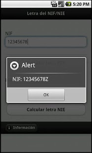 Calcular letra del NIF o NIE Screenshots 1
