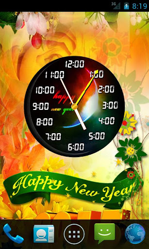 New Year Clock Live Wallpaper