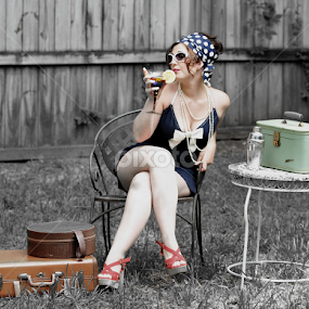 Waiting on a Friend by Lottie Campenella - People Portraits of Women