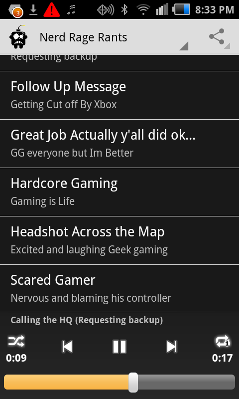 Rage Quit Sounds and FX Screen 3