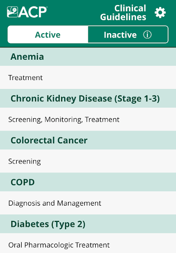 ACP Clinical Guidelines