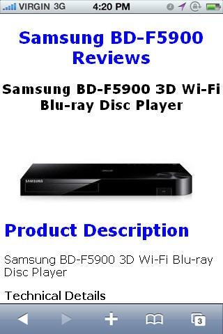 BDF5900 Bluray Player Reviews