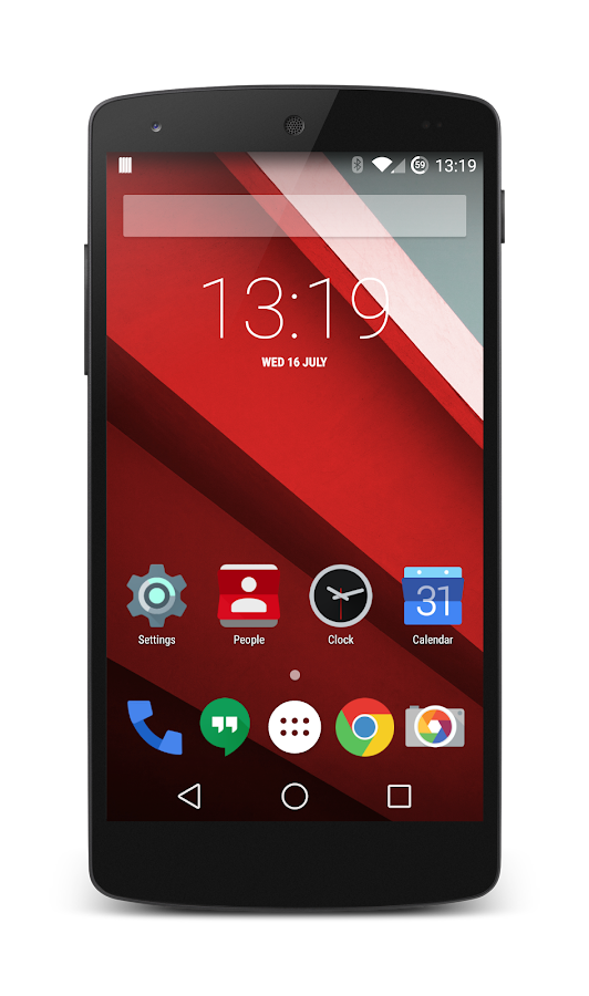 Android L RED CM11 Theme - screenshot