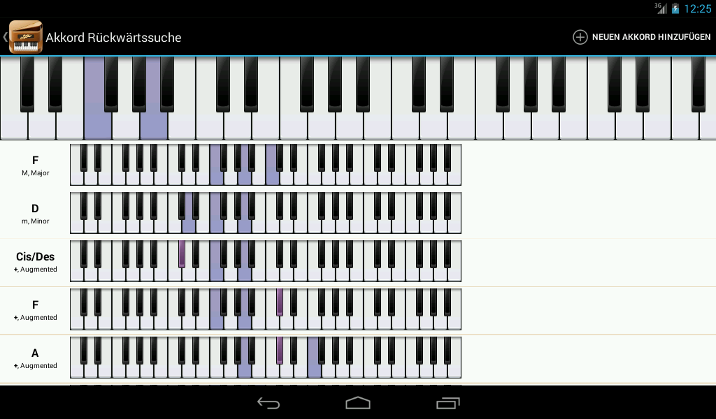Piano Companion PRO Akkord AndroidApps auf Google Play