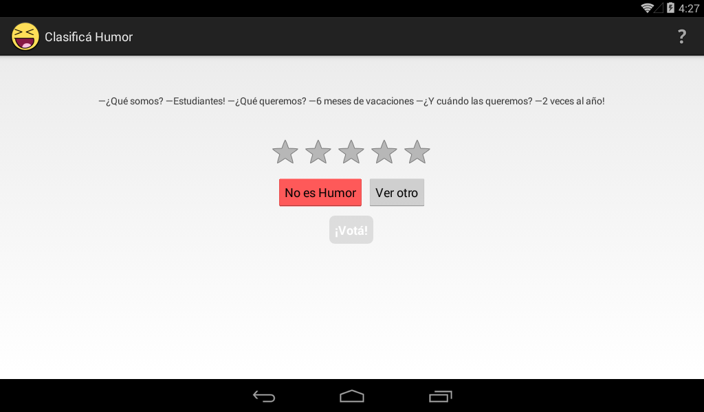    Clasificá Humor- screenshot  
