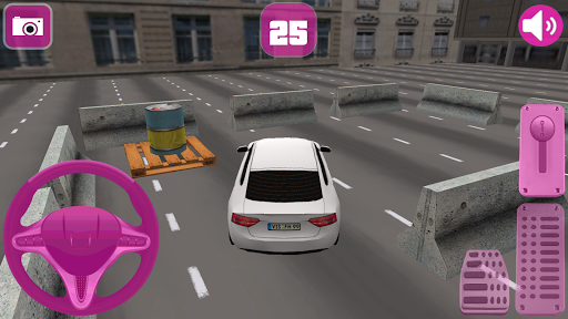 【免費教育App】女孩  汽車  停車3D-APP點子