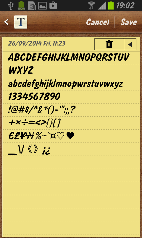 Salsbury FlipFont Screen 3