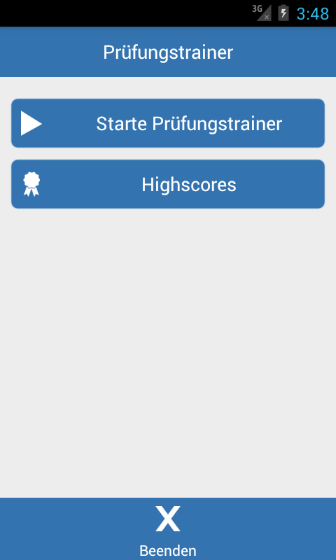 Android application autoKAUFMANN Prüfungstrainer screenshort
