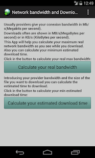 Free Download Net bandwidth & Download time APK for Android