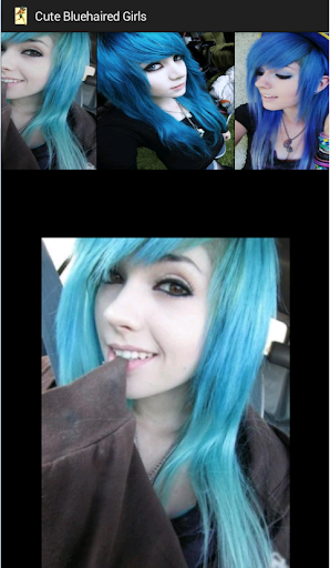 Cute Bluehaired Girls