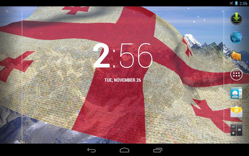 【免費個人化App】3D Georgia Flag LWP +-APP點子