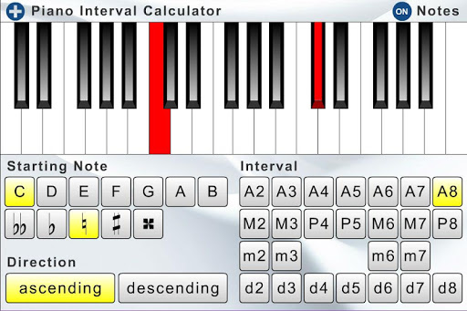 Piano Interval Calculator