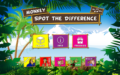 【免費教育App】Monkey Spot the Difference-APP點子