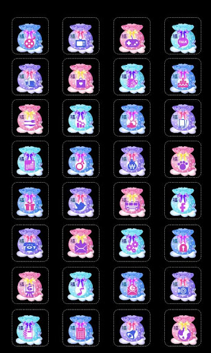 CUKI Theme Lucky bag Icons