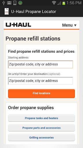 U-Haul Propane Locator