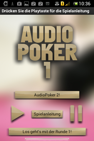 AudioPoker 1 - Pokertraining