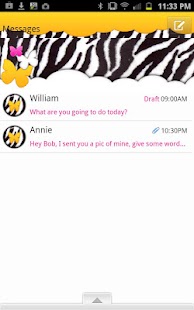 Download GO SMS - Butterfly Zebra Sky APK for Android