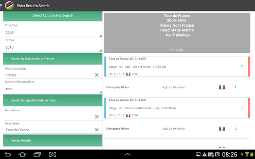 Road Race Results Screenshots 4