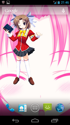 二次美少女触れるライブ壁紙１むぎゅっとレイヤーズ なびすこ Androidアプリ Applion