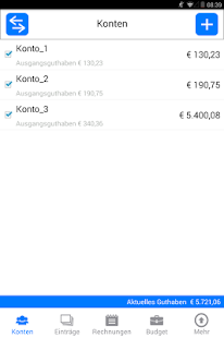 Android-Anwendung Money Log : Budget Manager Screenshot