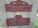 Commemorative Plaque for Old Bridge over the Wabash
