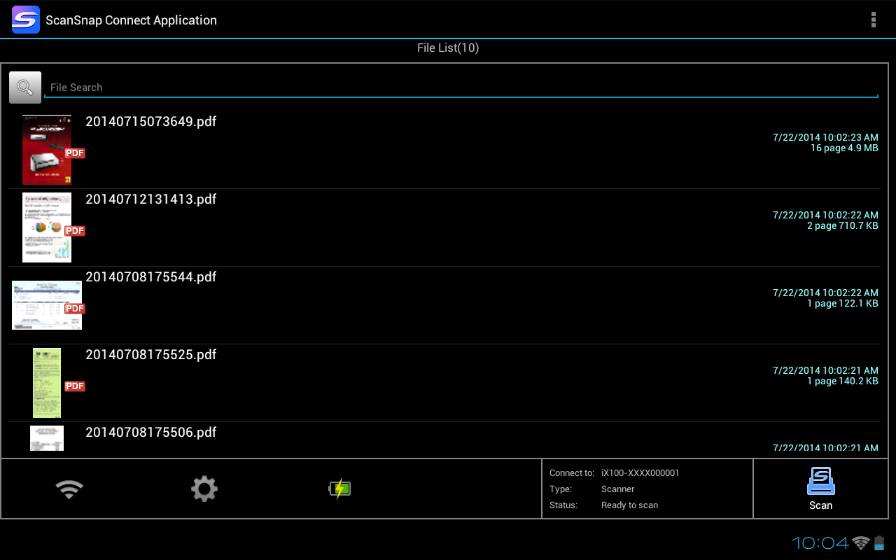 ScanSnap Connect Application. Android Apps on Google Play