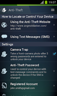 AVG Antivirus PRO pour Android - screenshot thumbnail