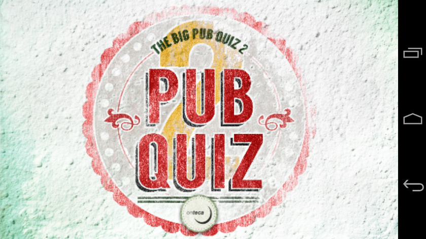 The Big Pub Quiz Screen 1